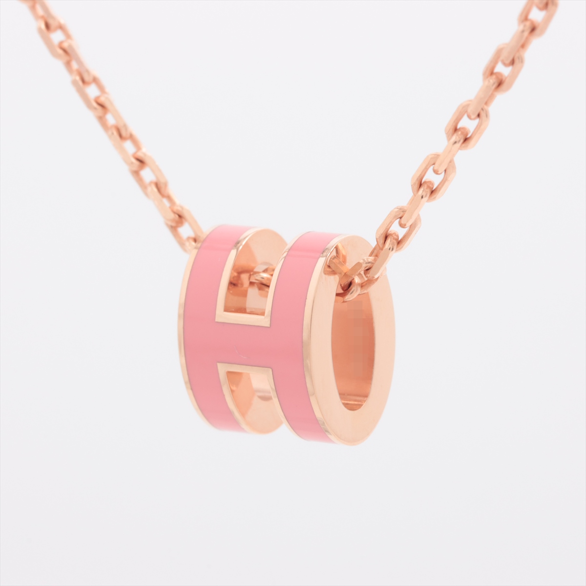 2025人気の エルメス ミニPOP Hネックレス ピンク×ゴールド アクセサリー