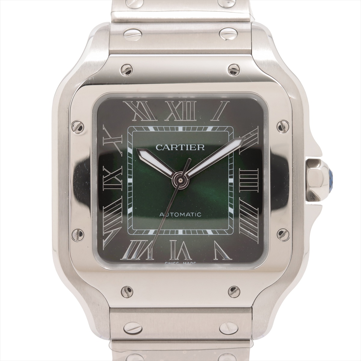 ジン 556.EG SS×革 AT グリーン文字盤 A3329796｜中古ブランド品