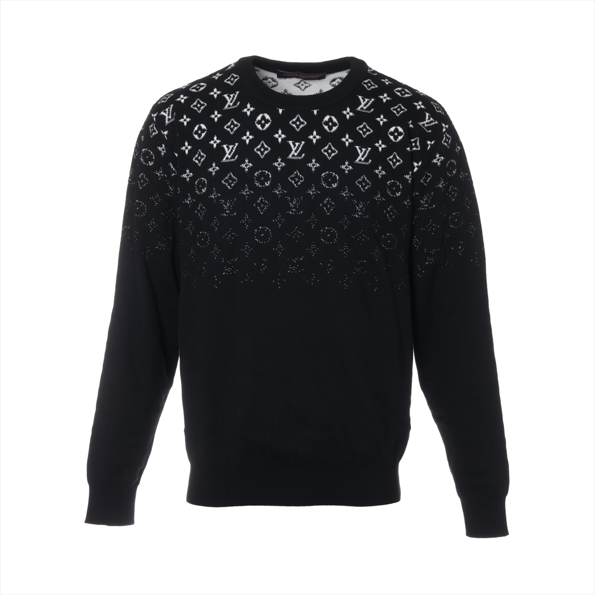 美品ルイヴィトン 20SS コットン×レーヨン ニット XL メンズ ブラック A3499593.JPG