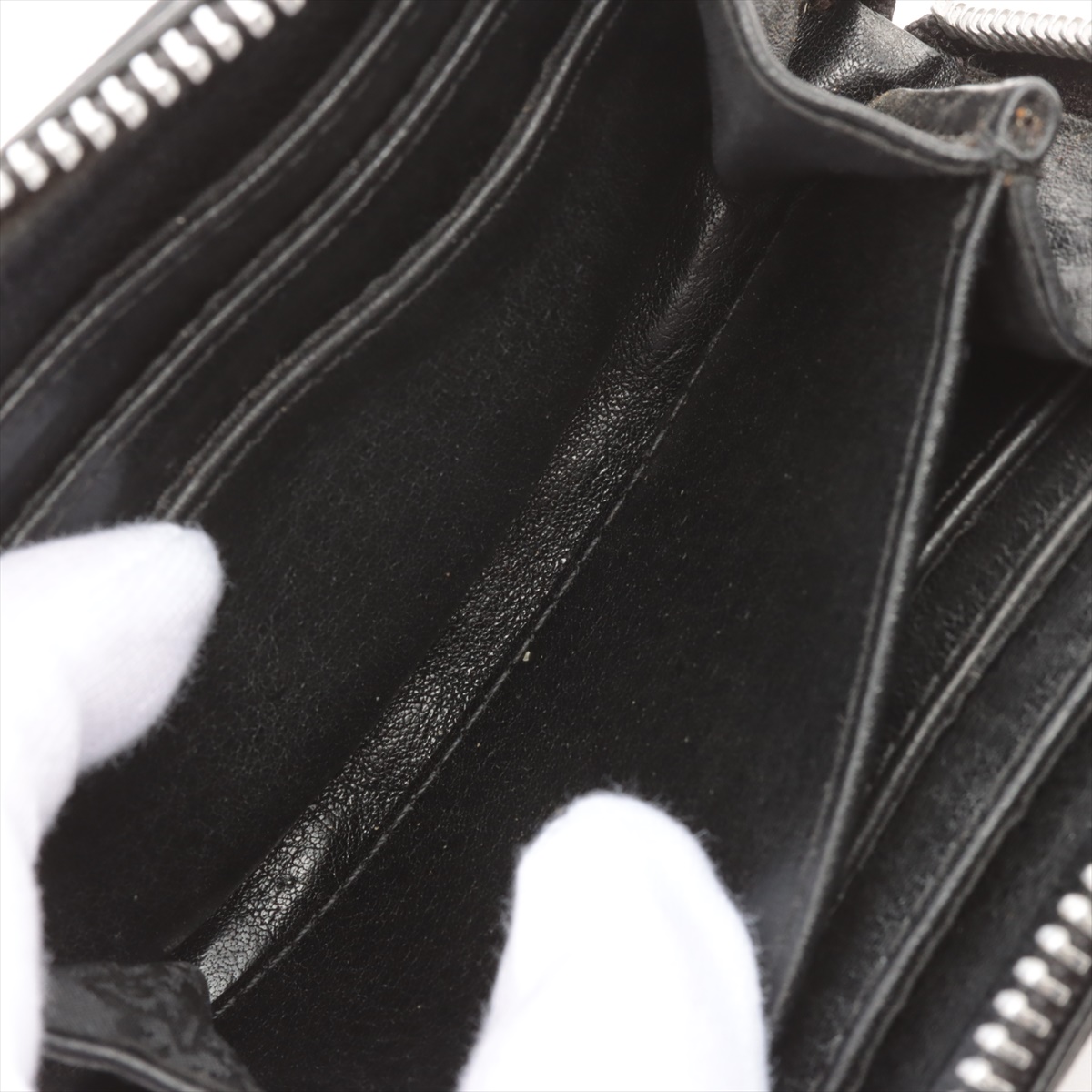 人気のクリスマスアイテムがいっぱい！ 925 & Leather Wallet sidezipp 3 Hearts Chrome Black Silver × 小物