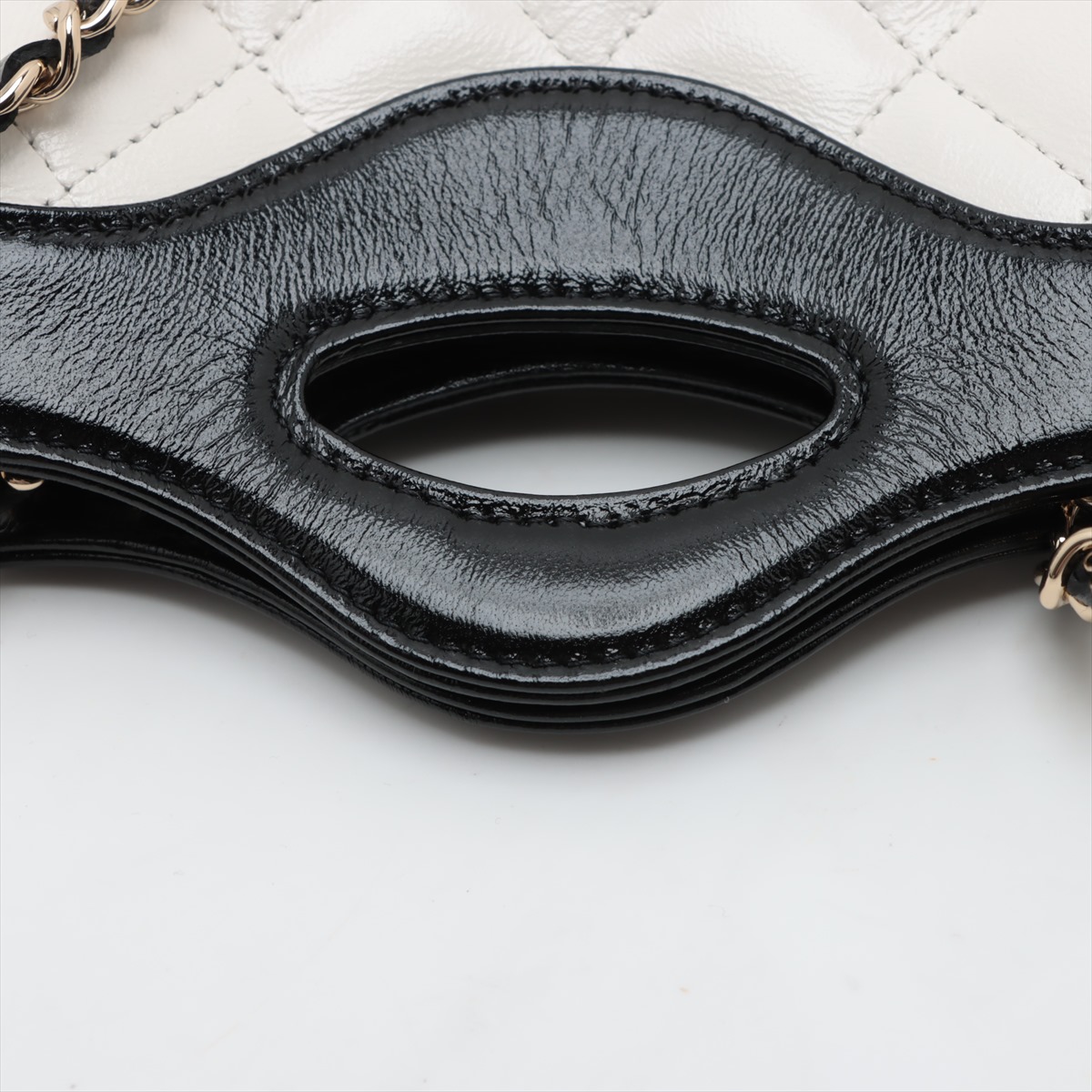 Chanel Chanel 31 Leather Chain Shoulder Bag Black × White