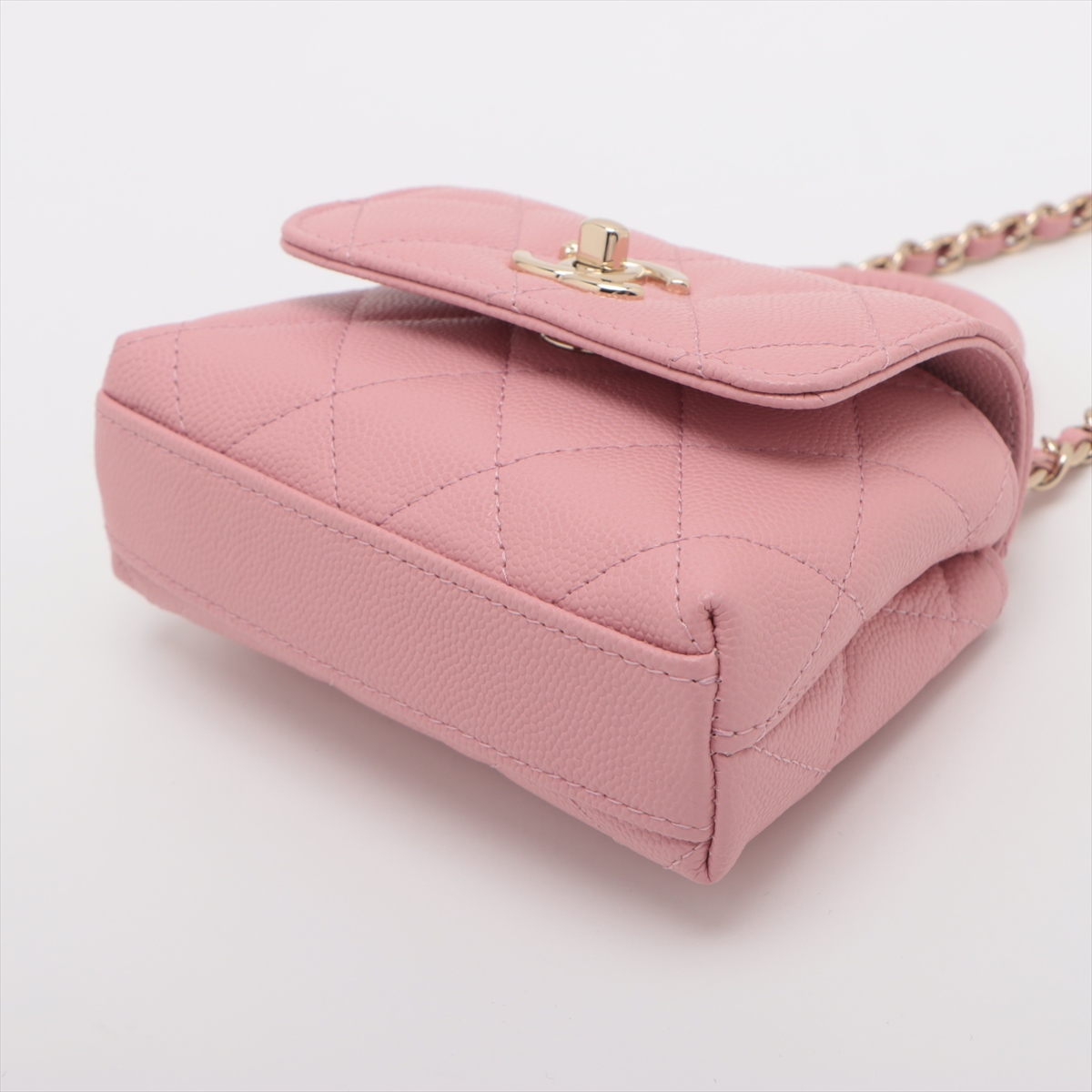 【CHANEL】 シャネル ココハンドル 11cm マイクロバッグ ピンク シャネル ココハンドル マイクロ キャビアスキン 2WAYショルダー