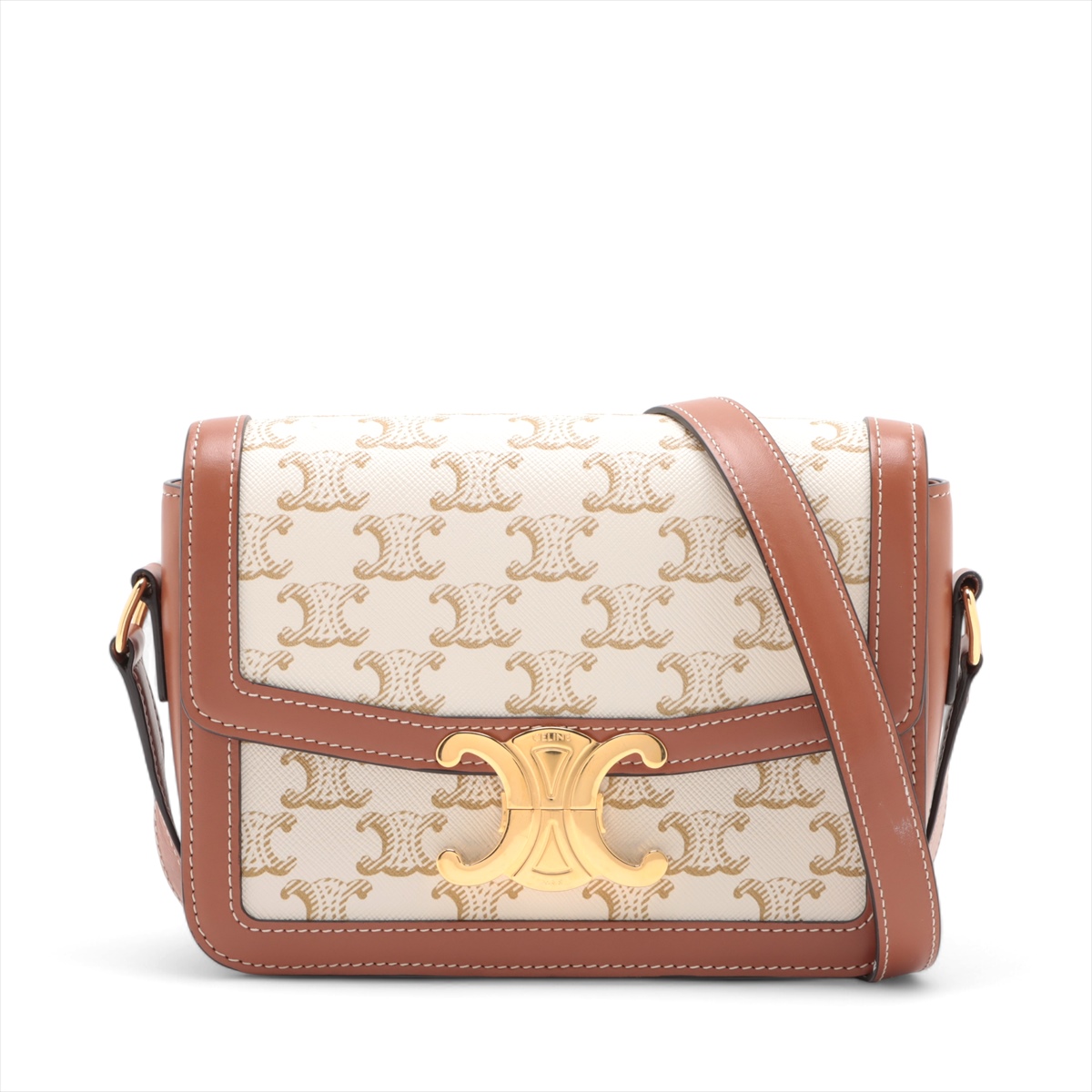 セリーヌ サンダル マカダム トリオンフ ストラップ カーフレザー  