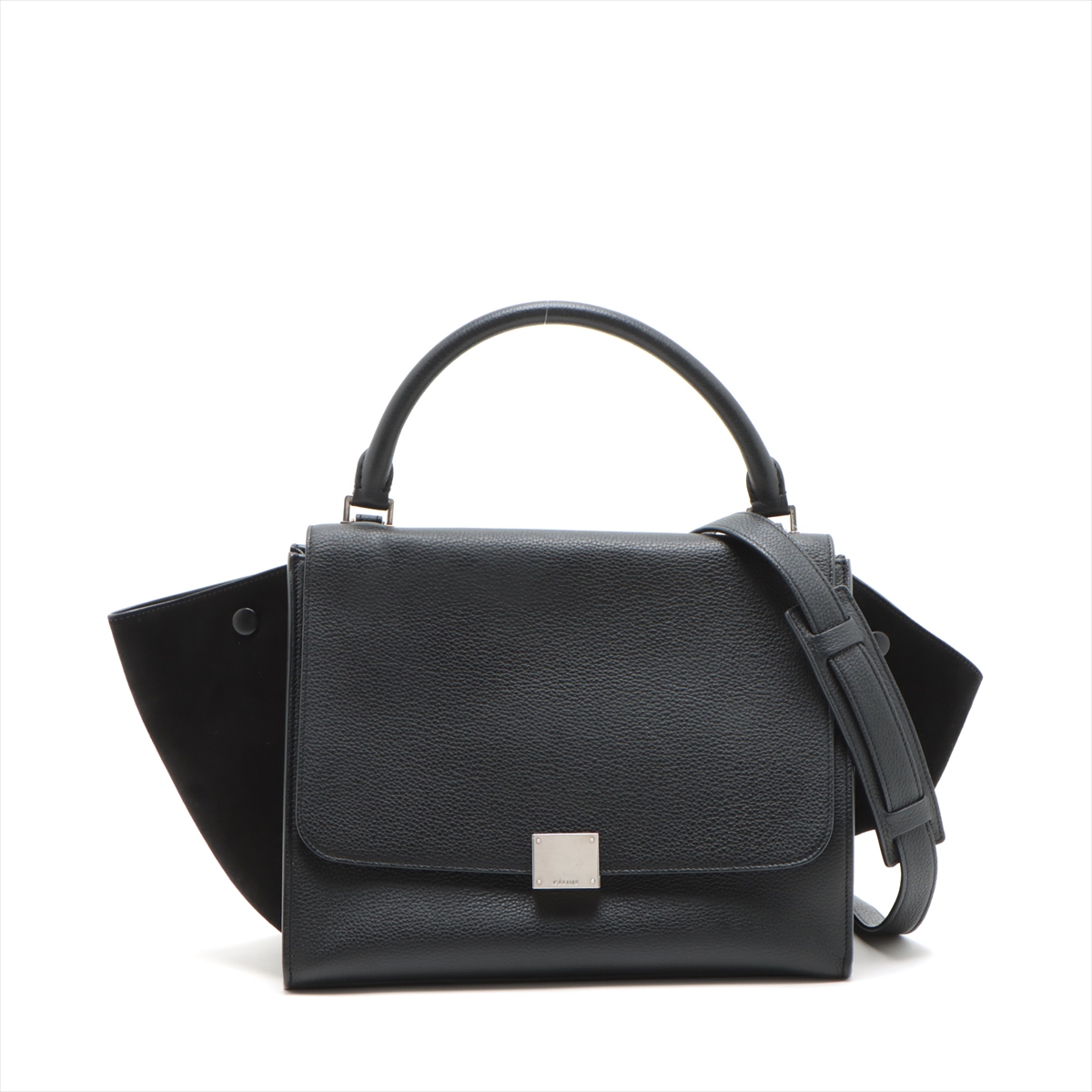 CELINE 2way ハンドバッグ　トラペーズ　ミディアム　レザー×スエード CELINE 2way ハンドバッグ トラペーズ ミディアム レザー×スエード