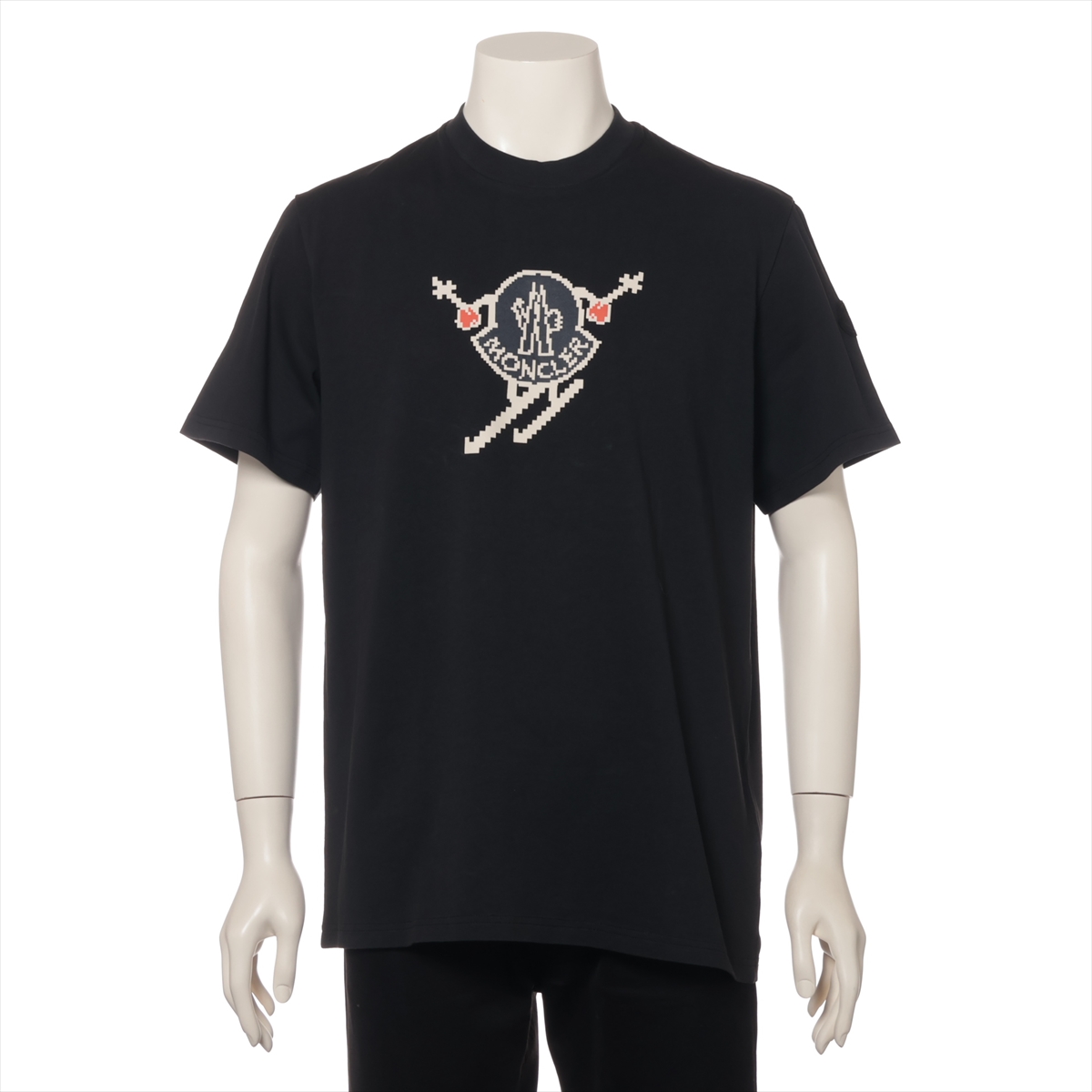 モンクレール コットンTシャツ ブラック モンクレール 23年 コットン Tシャツ M メンズ ブラック