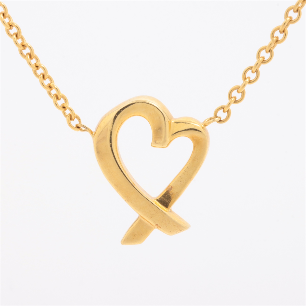 ティファニー ラビングハート ネックレス 750(YG) 2.3g A3532937｜中古  