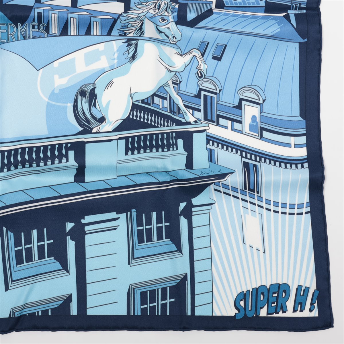 新品未使用 紙タグ付 エルメス スカーフ カレ70 ミッドナイト