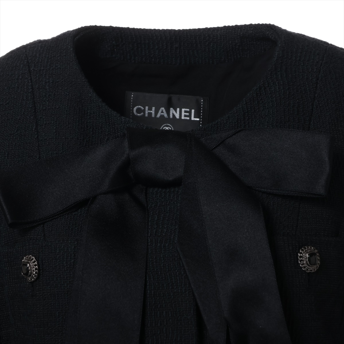 シャネル ココボタン コットン×ナイロン ジャケット 38 レディース  