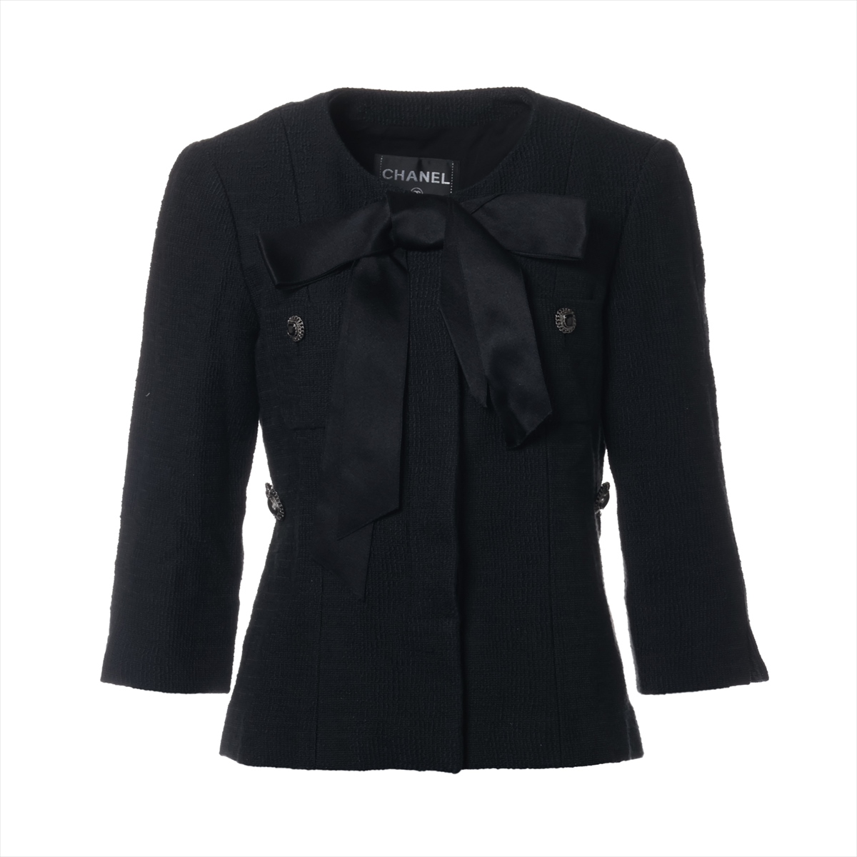 シャネル ココボタン コットン×ナイロン ジャケット 38 レディース  