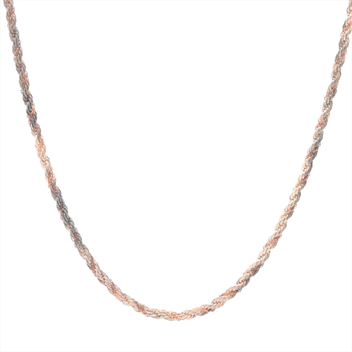 750ゴールド ツイストチェーン ネックレス