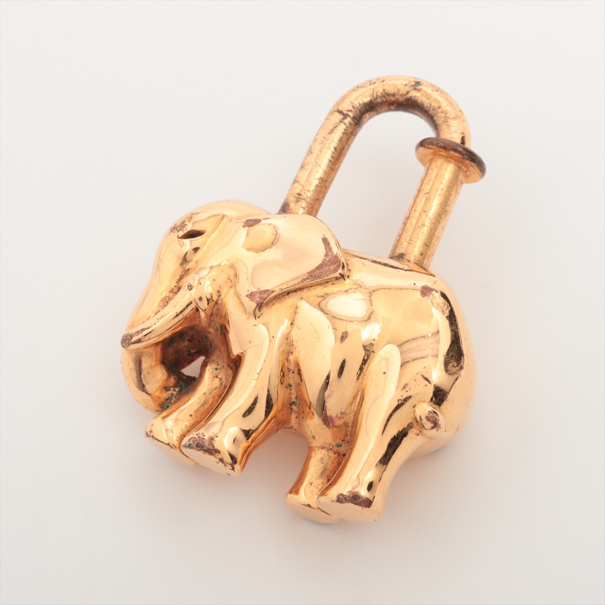 HERMES エルメス 1997 エレファント象 カデナ イエローゴールド