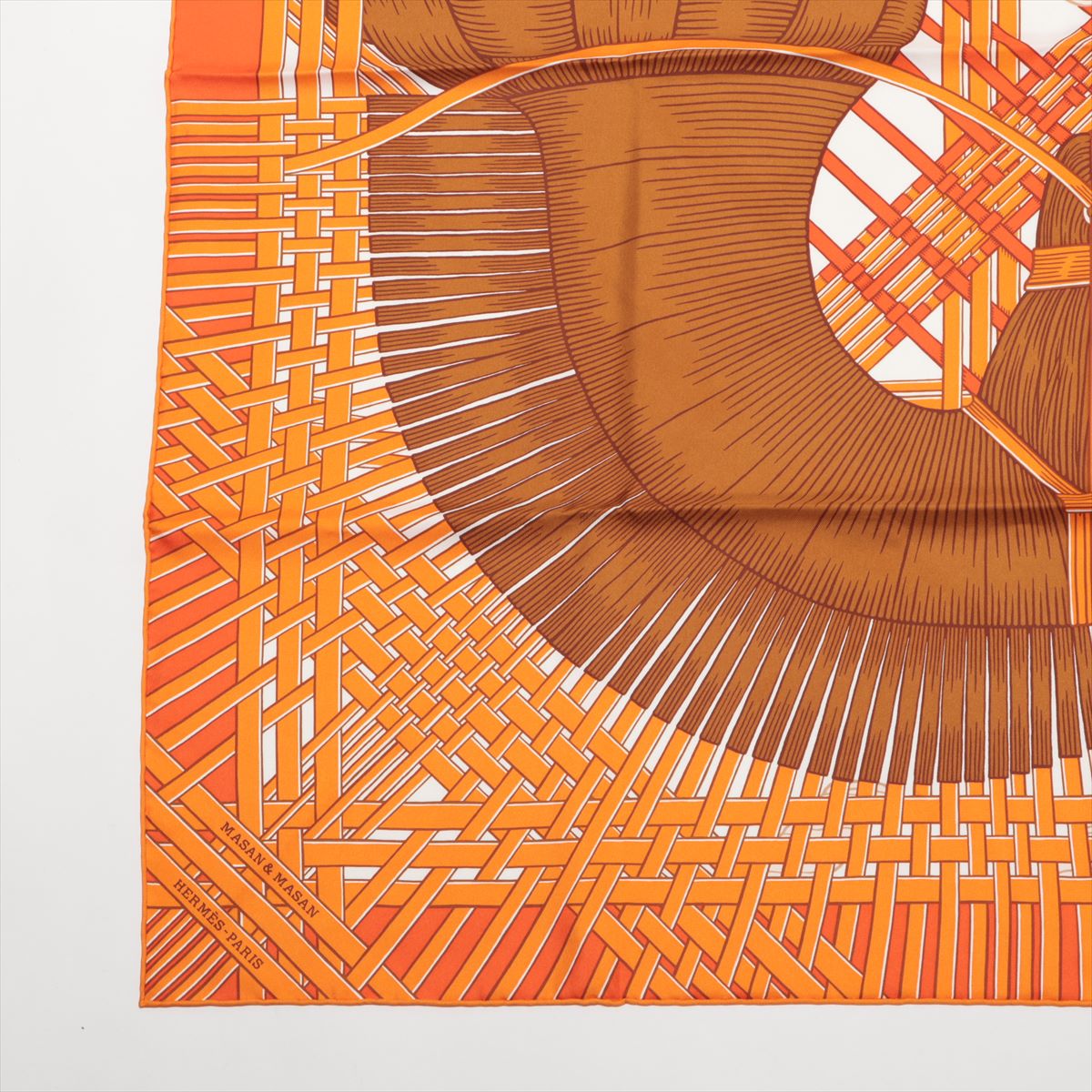 未使用保管品 エルメス 003021S カレ90 MASAN＆MASAN