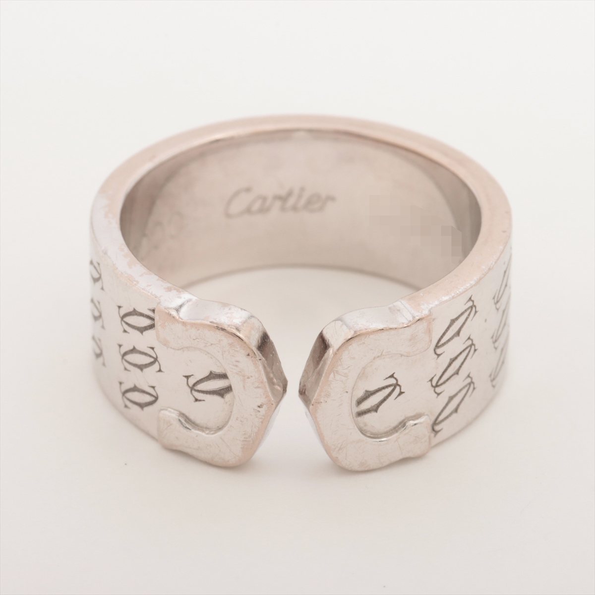 カルティエ C2 2000年クリスマス限定 リング 750(WG) 11.6g 52  