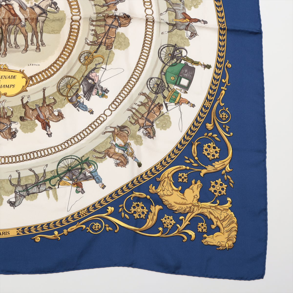 エルメス カレ90 LA PROMENADE DE LONGCHAMPS ロンシャンへの