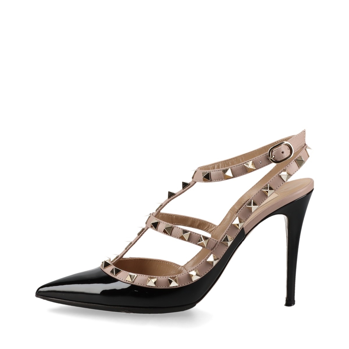 ヴァレンティノガラヴァーニ ロックスタッズ レザー×パテント  