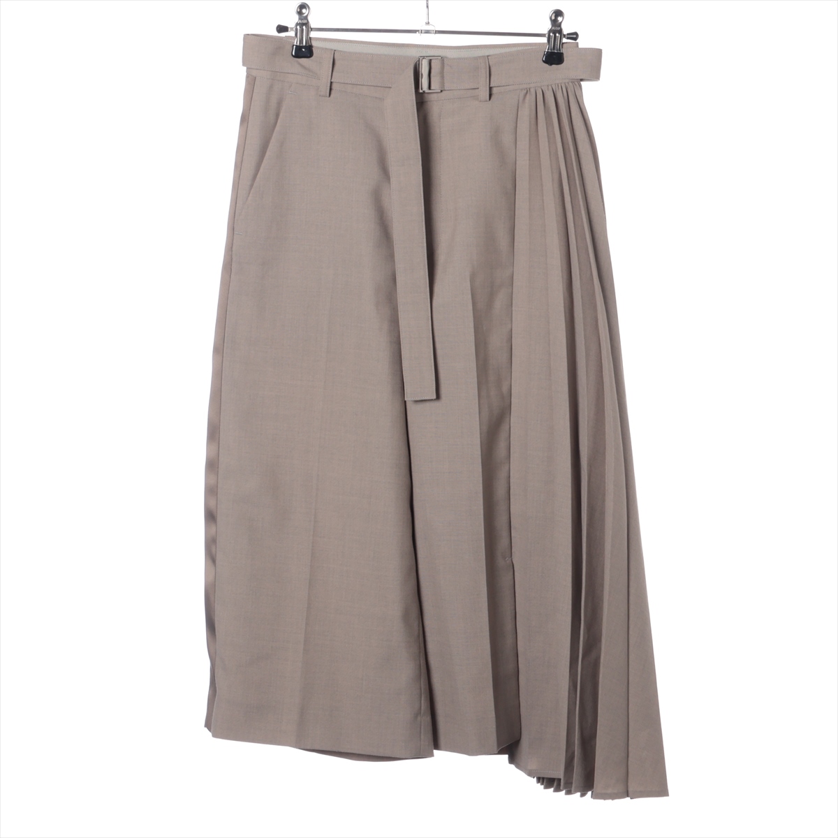 サカイ ウール×ポリエステル パンツ 0 レディース グレー 23