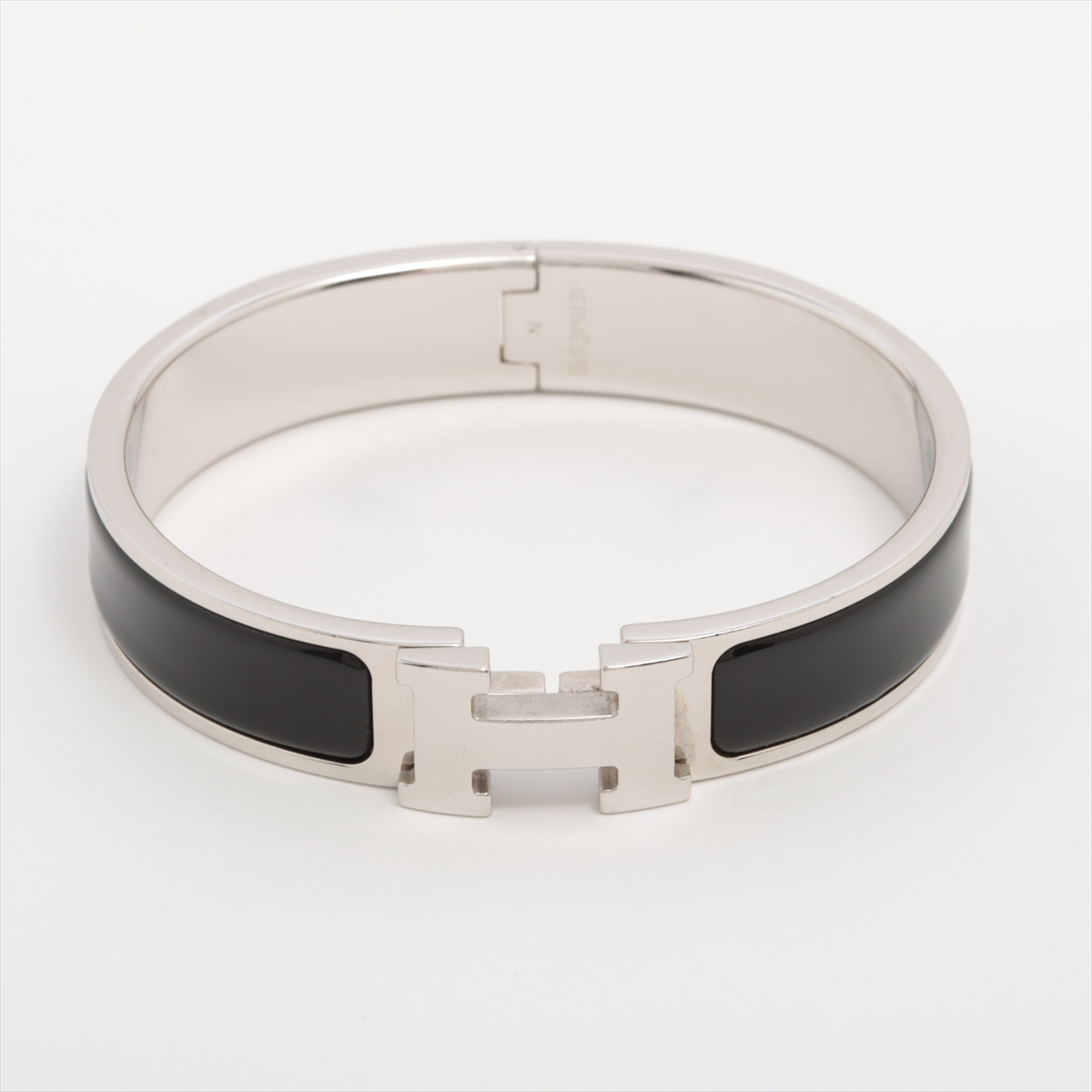 HERMES】クリッククラックPM ブレスレット メタル ブラック