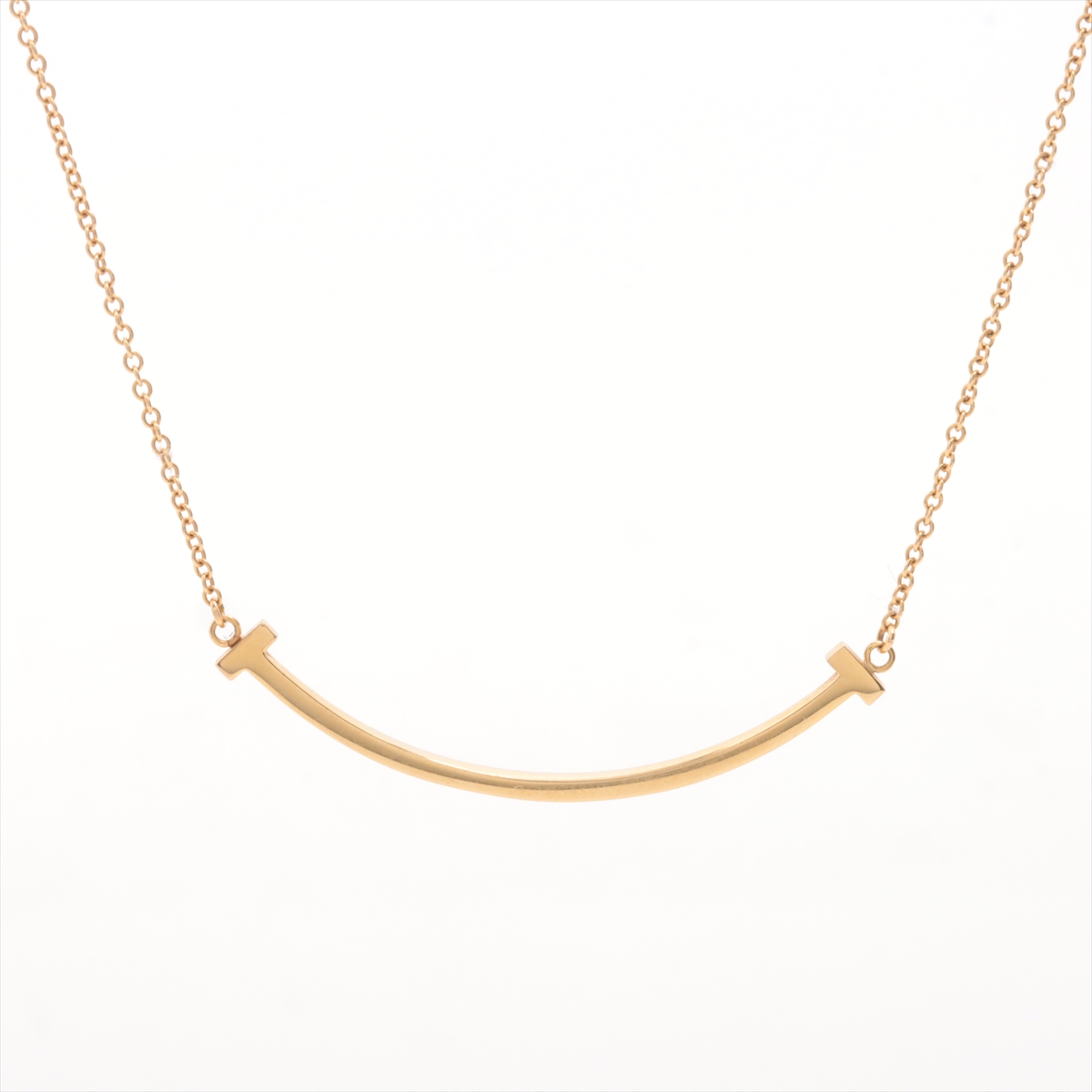 Tiffany T Smile Small Necklace 750(YG) 2.9g | eBay