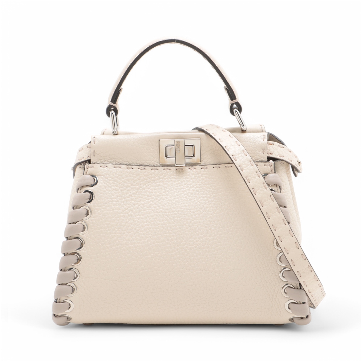 フェンディ ミニピーカブー セレリア レザー 2WAYハンドバッグ  