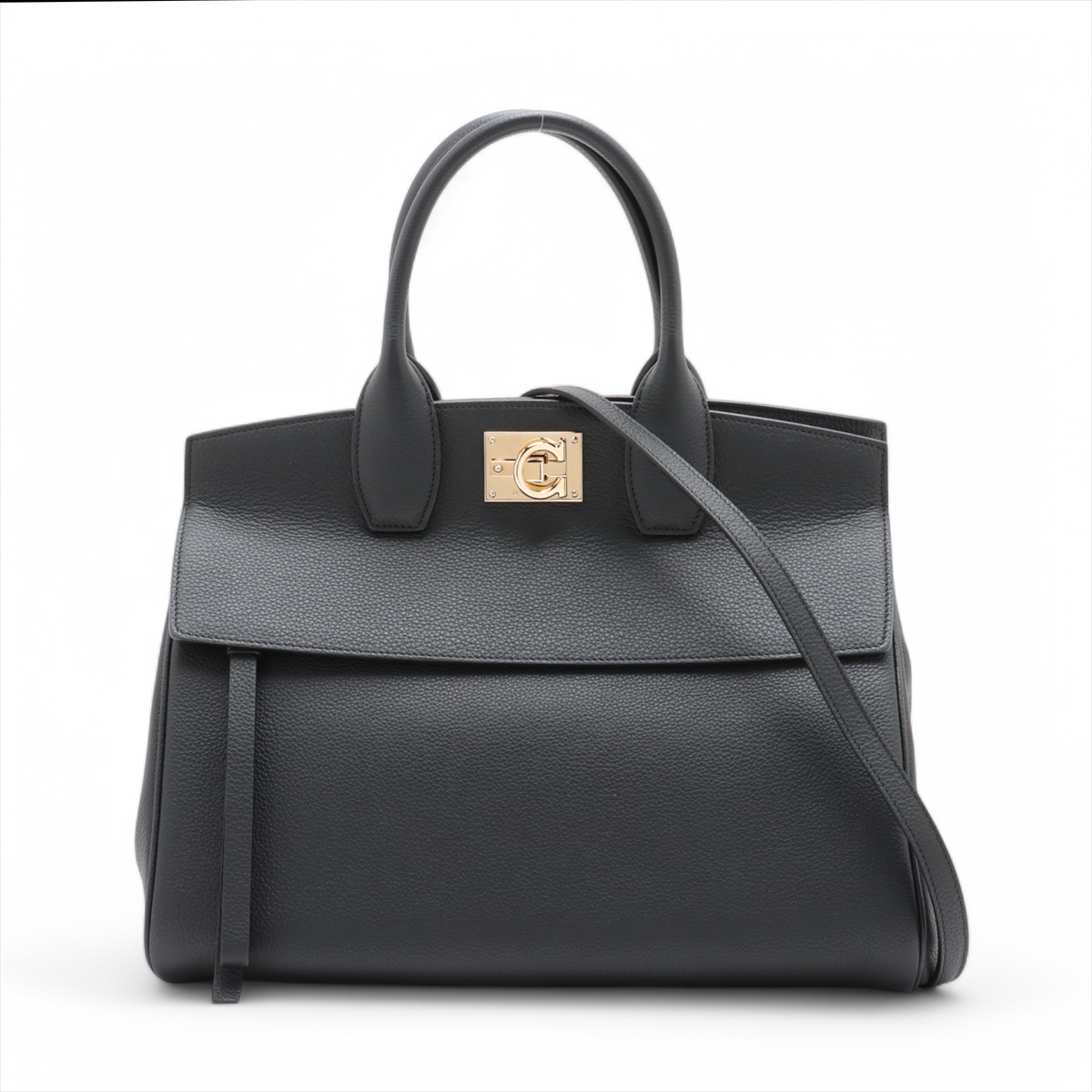 フェラガモ 2WAYハンドバッグ ガンチーニ スタジオ