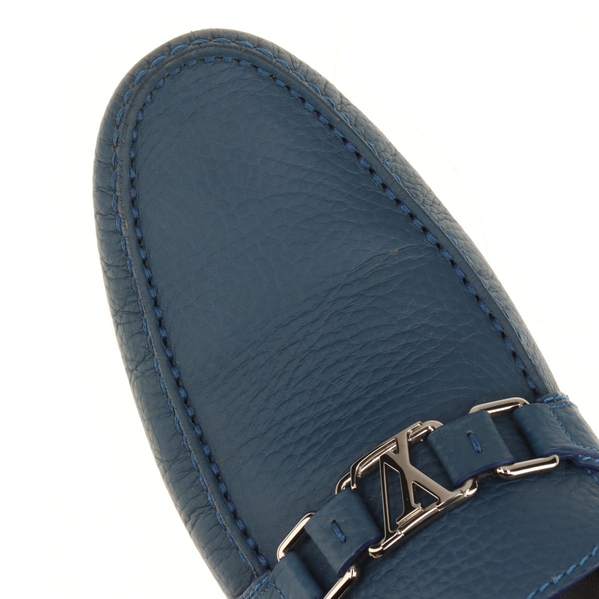 【美品】ルイヴィトン ドライビングシューズ ブルー 美品】Louis Vuitton モンテカルロドライビングシューズ ブルー 6