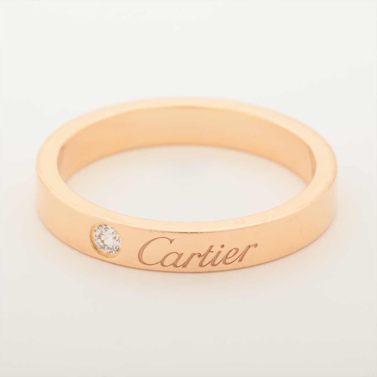 カルティエ ウェディング 1P ダイヤ リング 750(PG) 3.9g 53 A3553700  