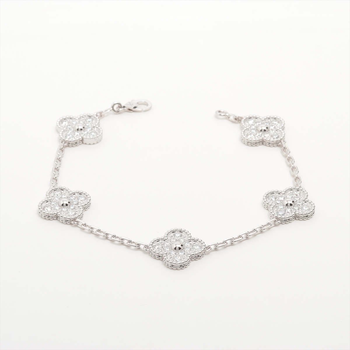 ヴァンクリーフ&アーペル ヴィンテージアルハンブラ 5P ダイヤ  