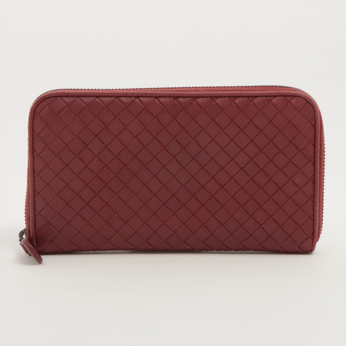 ボッテガヴェネタ イントレチャート レザー ラウンドジップウォレット  