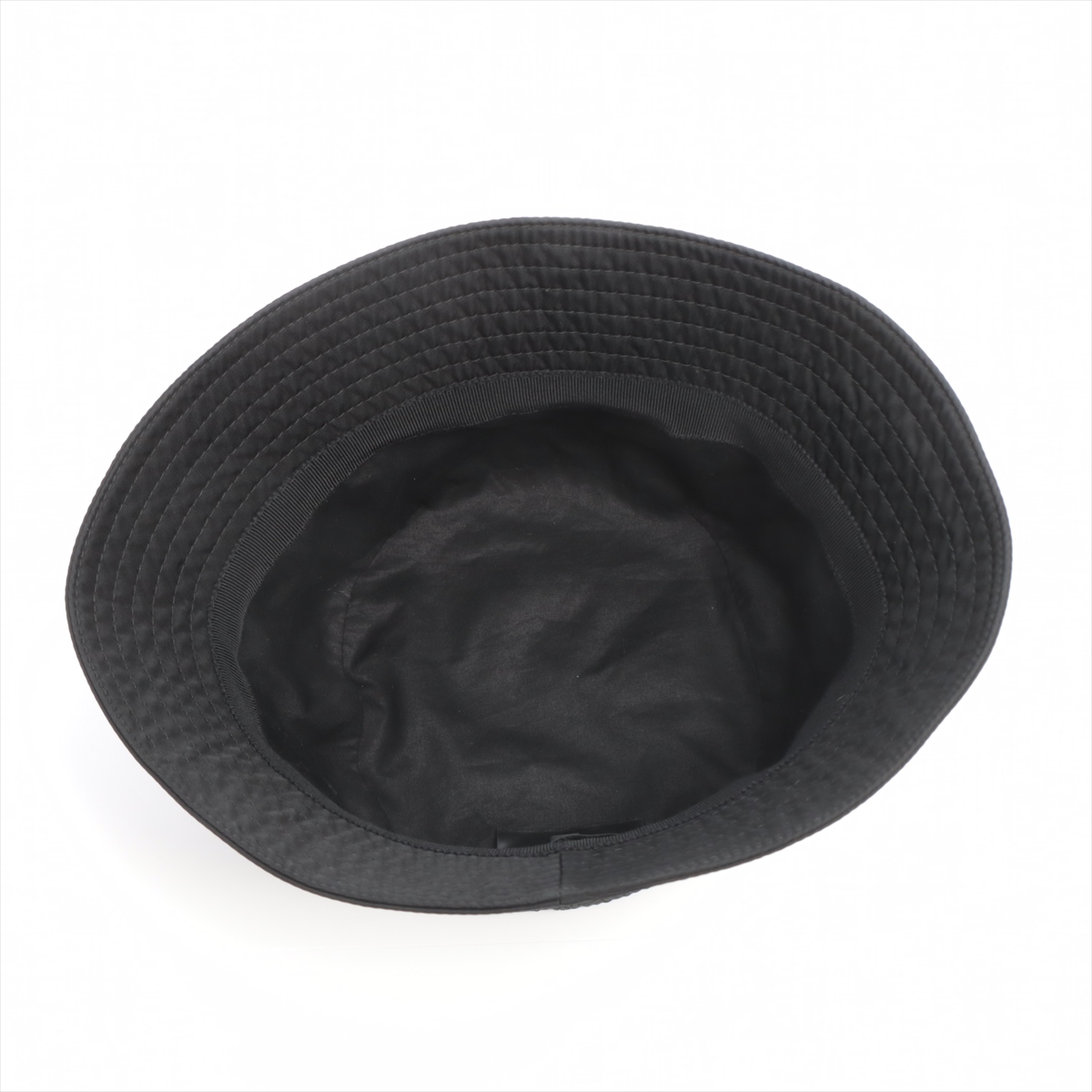 プラダ　バケットハット　三角ロゴプレート　ブラック　XL プラダ バケットハット 三角ロゴプレート ブラック XL PRADA