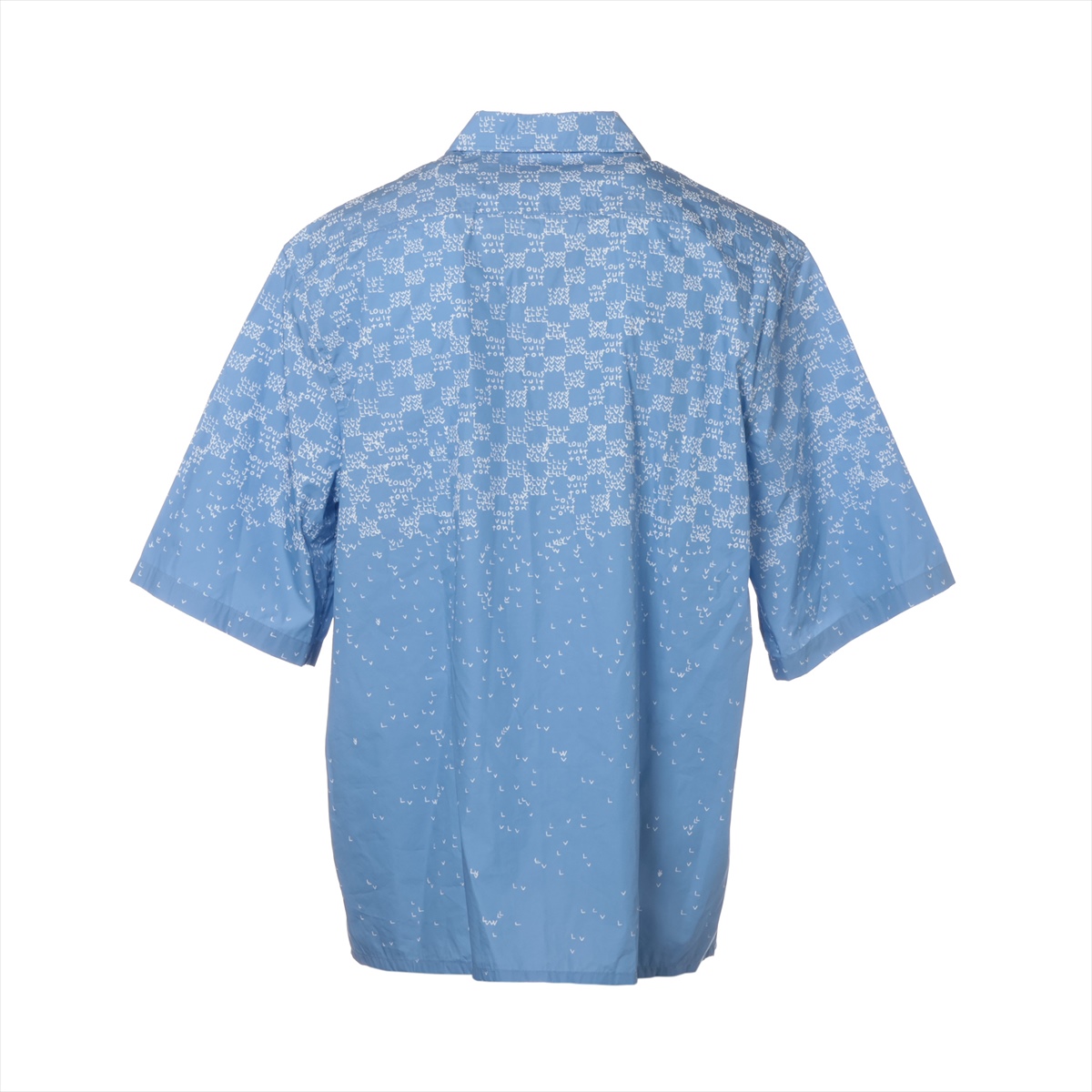 LOUIS VUITTON◆22AW/ジップポロシャツ/34/ナイロン/BLU LOUIS VUITTON◇22AW/ジップポロシャツ/34/ナイロン/BLU（楽天