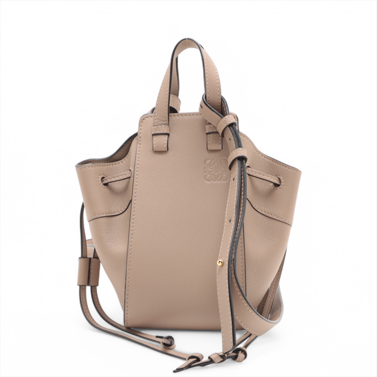 ロエベ ハンモック ドローストリングミニ レザー 2WAYショルダーバッグ  