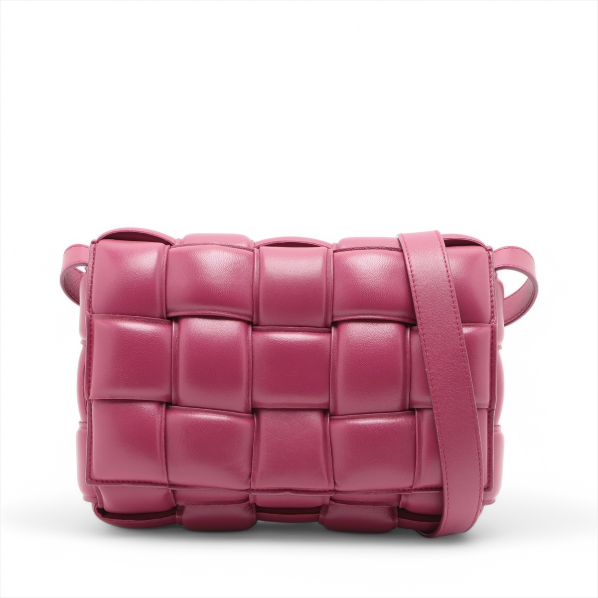 BOTTEGA VENETA ショルダーバッグ イントレチャート レザー ピンク