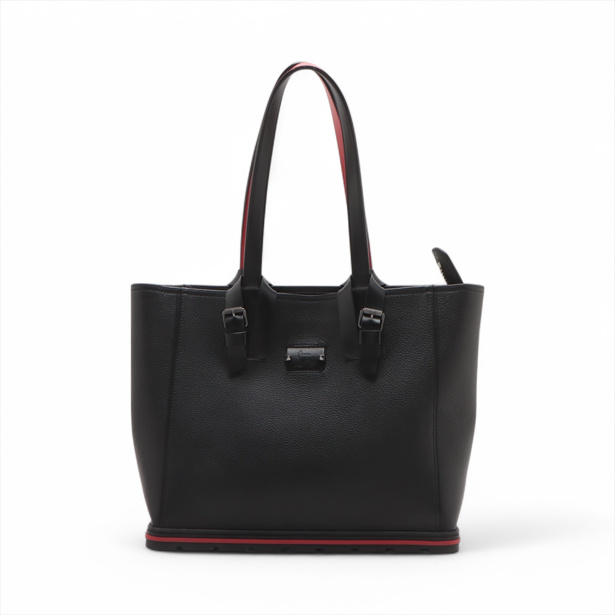 クリスチャンルブタン カバイカー レザー トートバッグ ブラック  