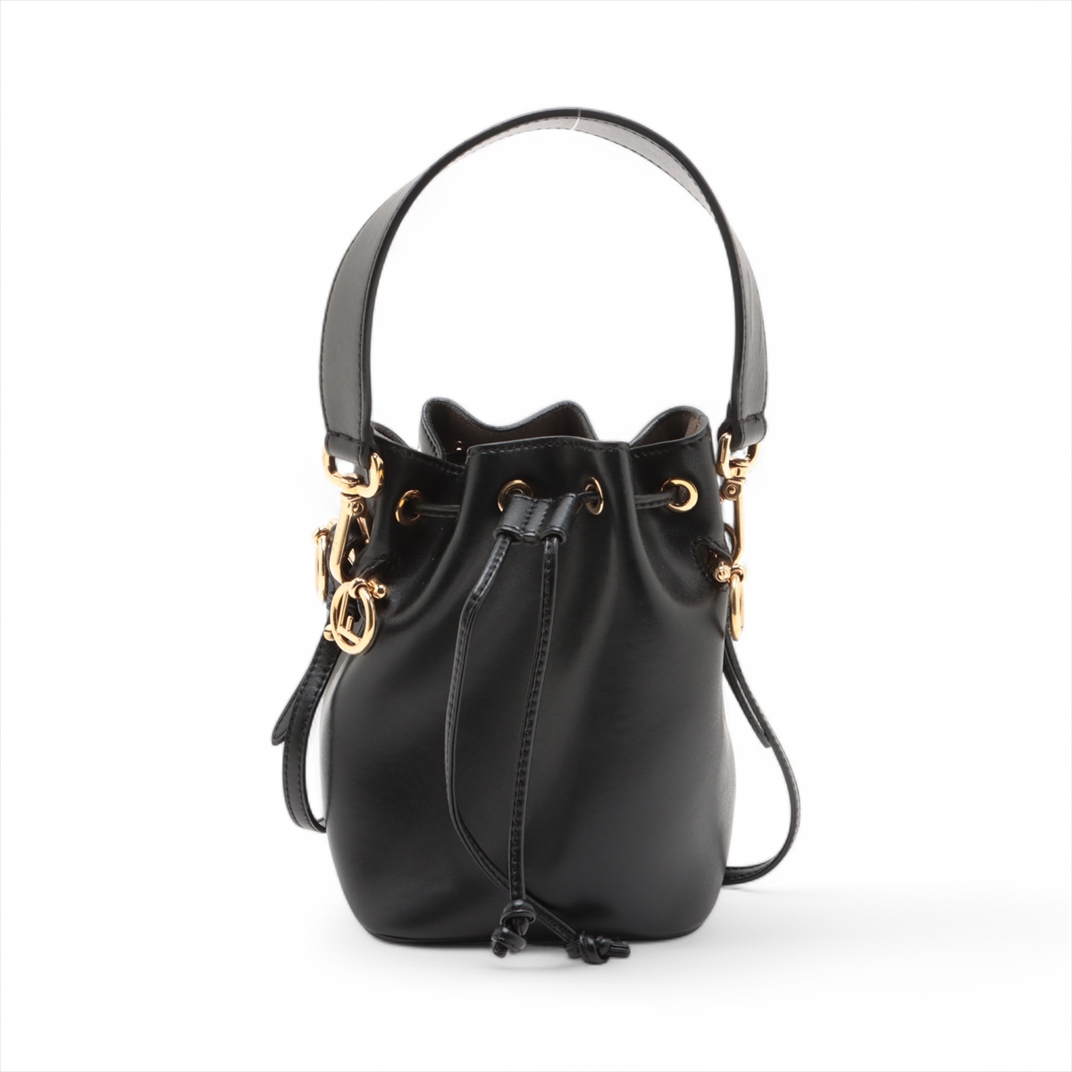 フェンディ モントレゾール ミニ レザー 2WAYハンドバッグ ブラック  