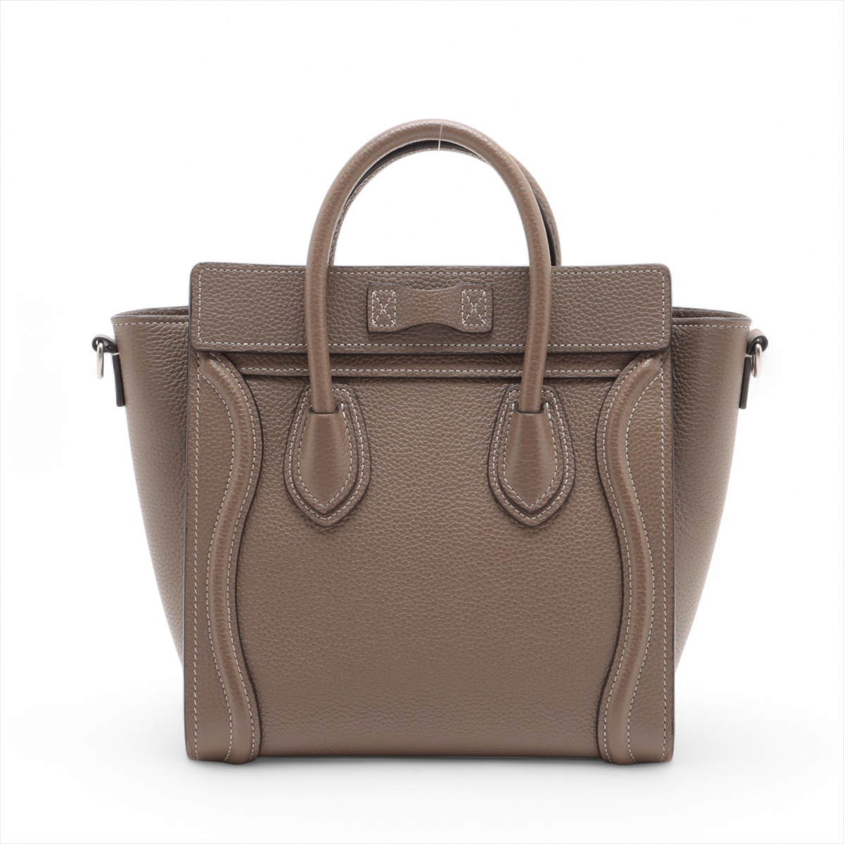 セリーヌ ラゲージ ナノショッパー レザー 2WAYハンドバッグ  