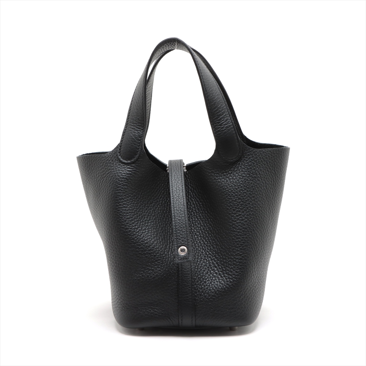 【ブルーグレーが都会的でおしゃれ☆】HERMES ピコタンロック18 エルメス ピコタンロック18 PM トリヨンクレマンス ブラック