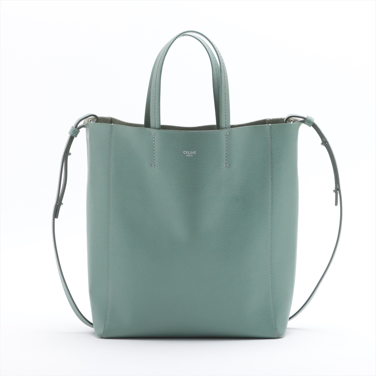 セリーヌ バーティカル カバ スモール レザー 2WAYハンドバッグ  