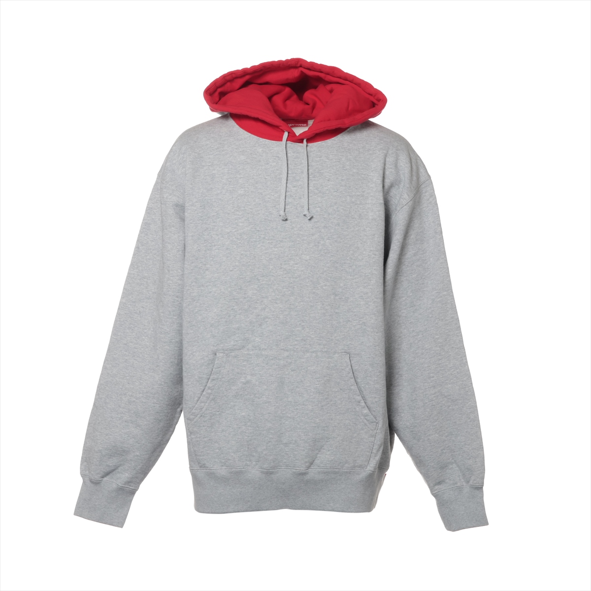 シュプリーム 21AW コットン パーカー XL メンズ グレー Contrast 