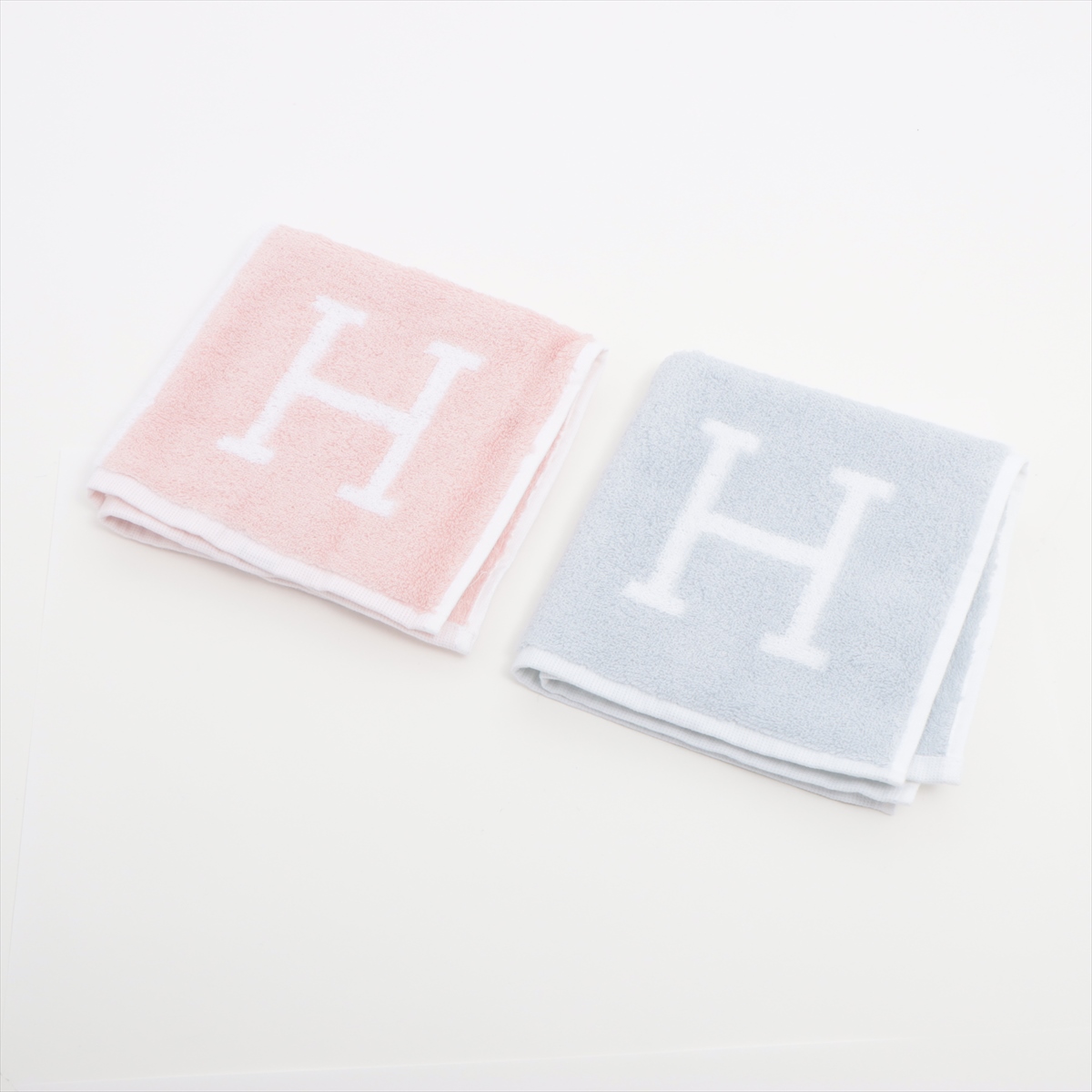 HERMES タオルセット 2枚 ピンク 水色