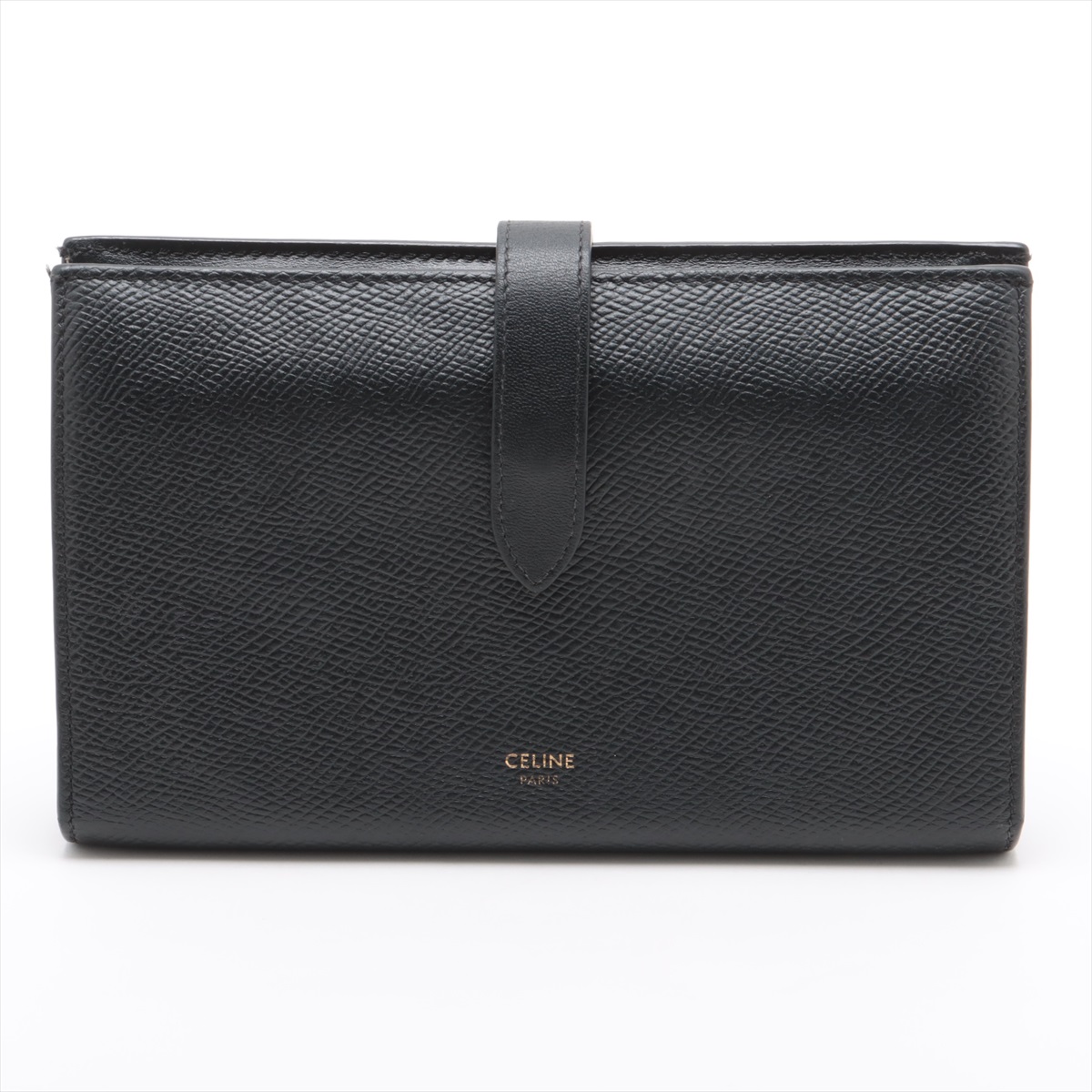 セリーヌ ストラップラージマルチファンクション レザー 長財布  