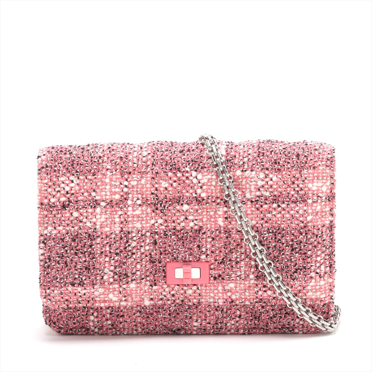 CHANEL ツイードチェーンウォレットスウェット50s