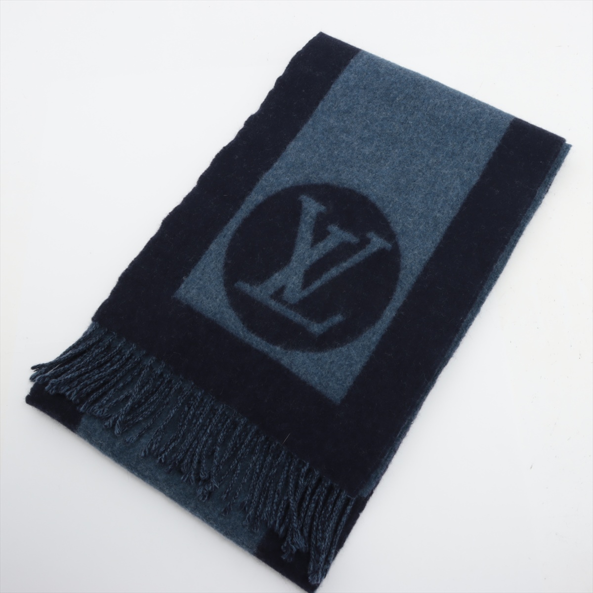 ひろ　ルイヴィトン エシャルプ・カーディフ ウールアンゴラフリンジマフラー LOUIS VUITTON エシャルプ カーディフ アンゴラ ウール マフラー
