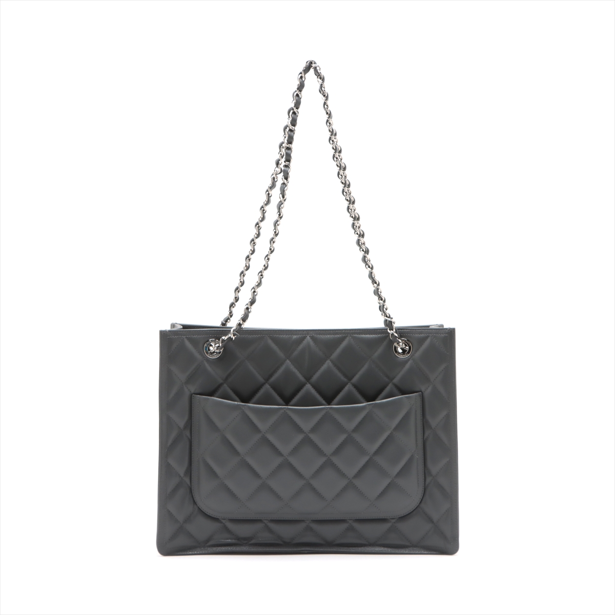 CHANEL シャネル マトラッセ プレートチェーントートバッグ