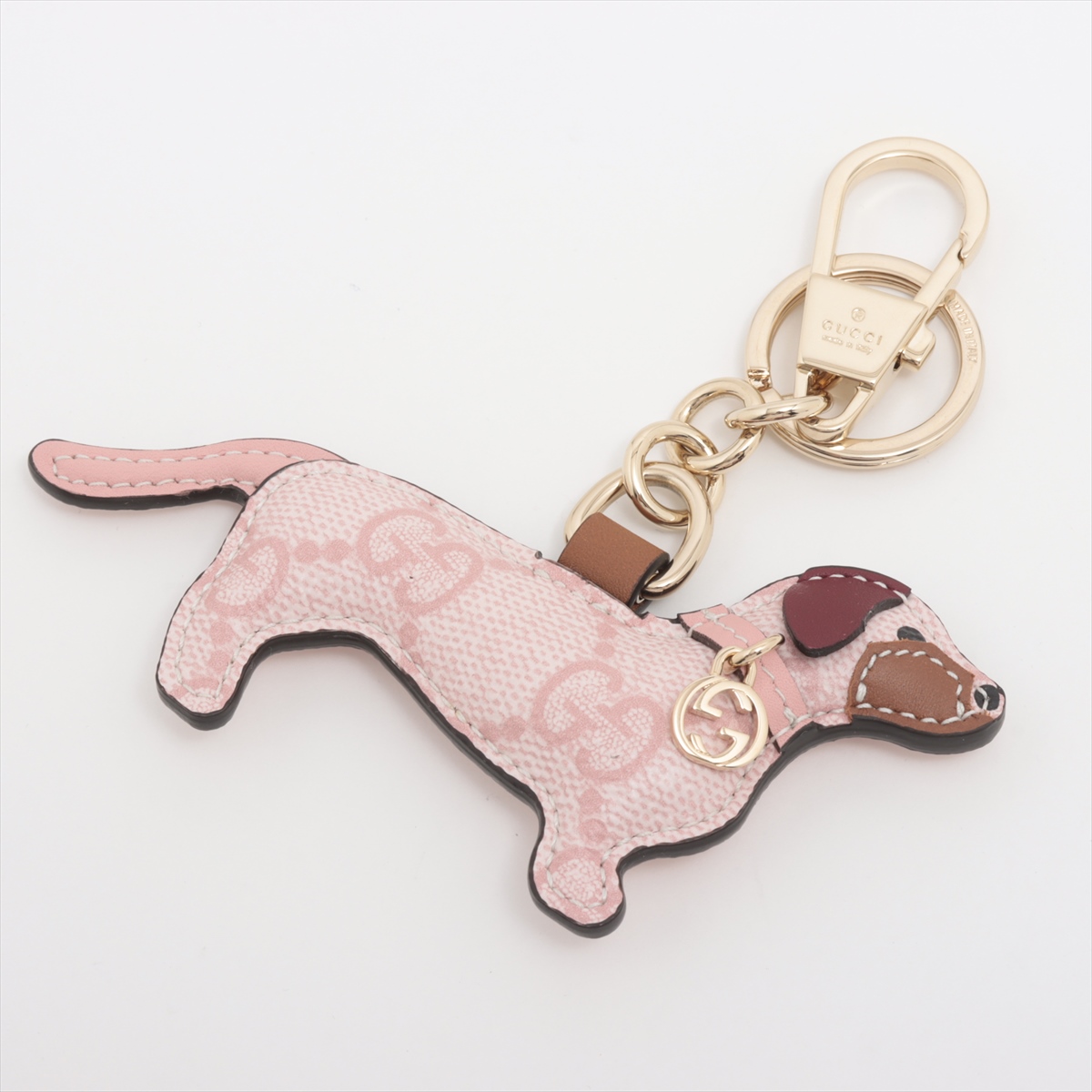 グッチドッグ シェイプ バッグ チャームキーチェーンダックス
