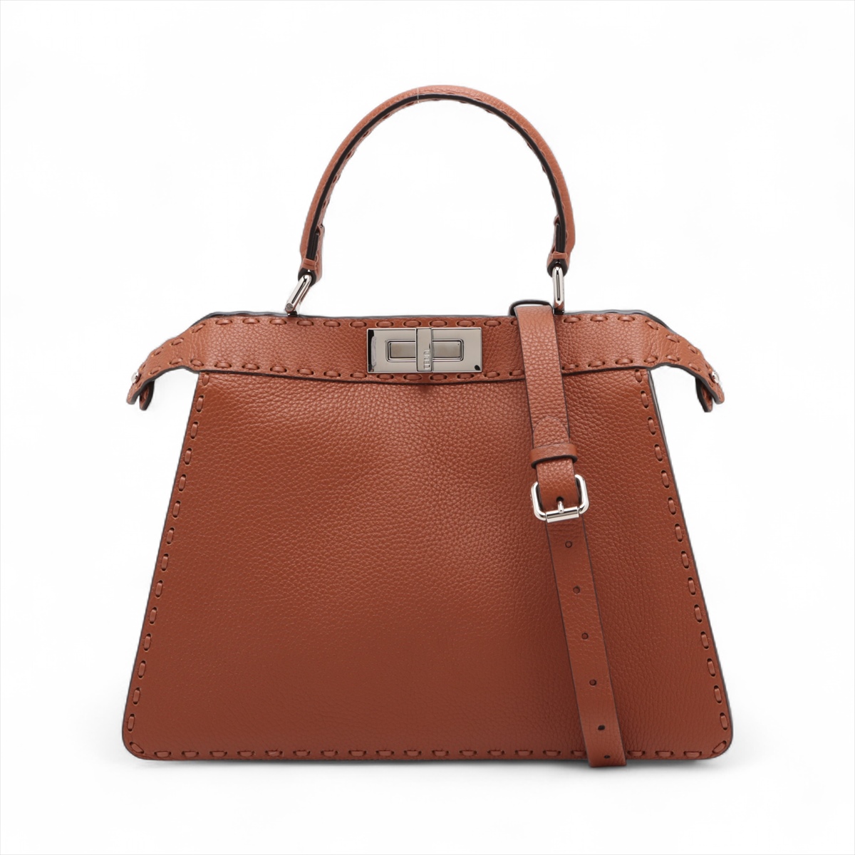 FENDI フェンディ セレリア ピーカブー ミディアム ブラウン FENDI フェンディ ピーカブー セレリア ミディアム ブラウン 2WAY
