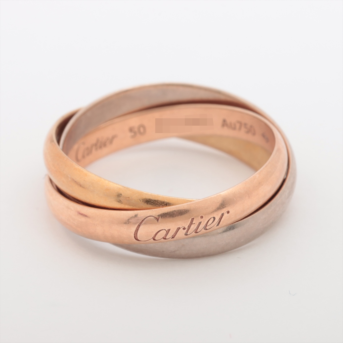 Cartier カルティエ トリニティリング 750 3カラーゴールド YG