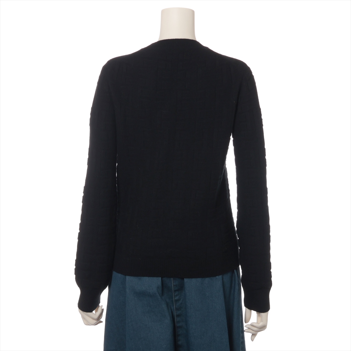 エルメス 22AW ウール ニット 34 レディース ブラック 27-7703 H