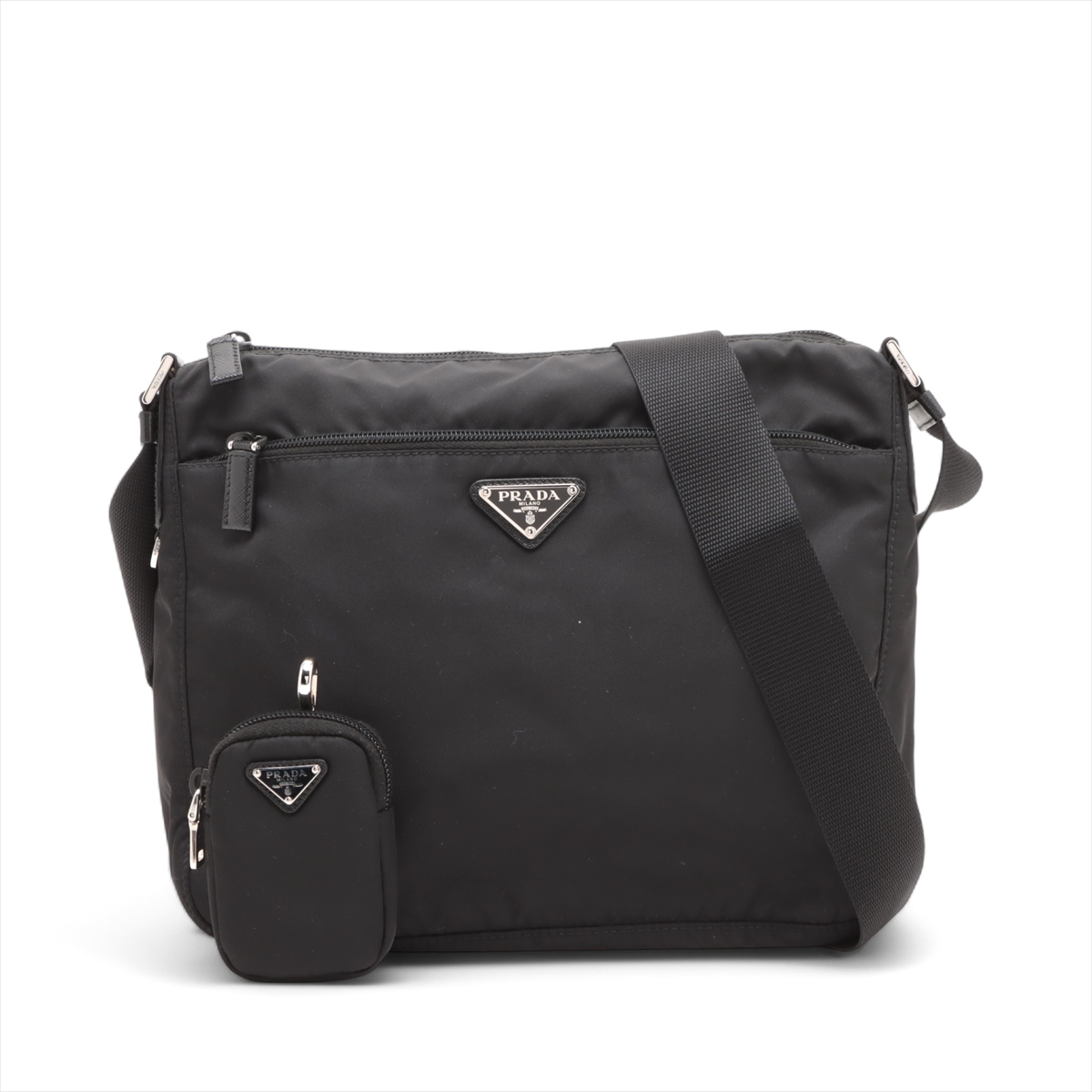 プラダ テスート ナイロン ショルダーバッグ ブラック 1BC421 A3581091  