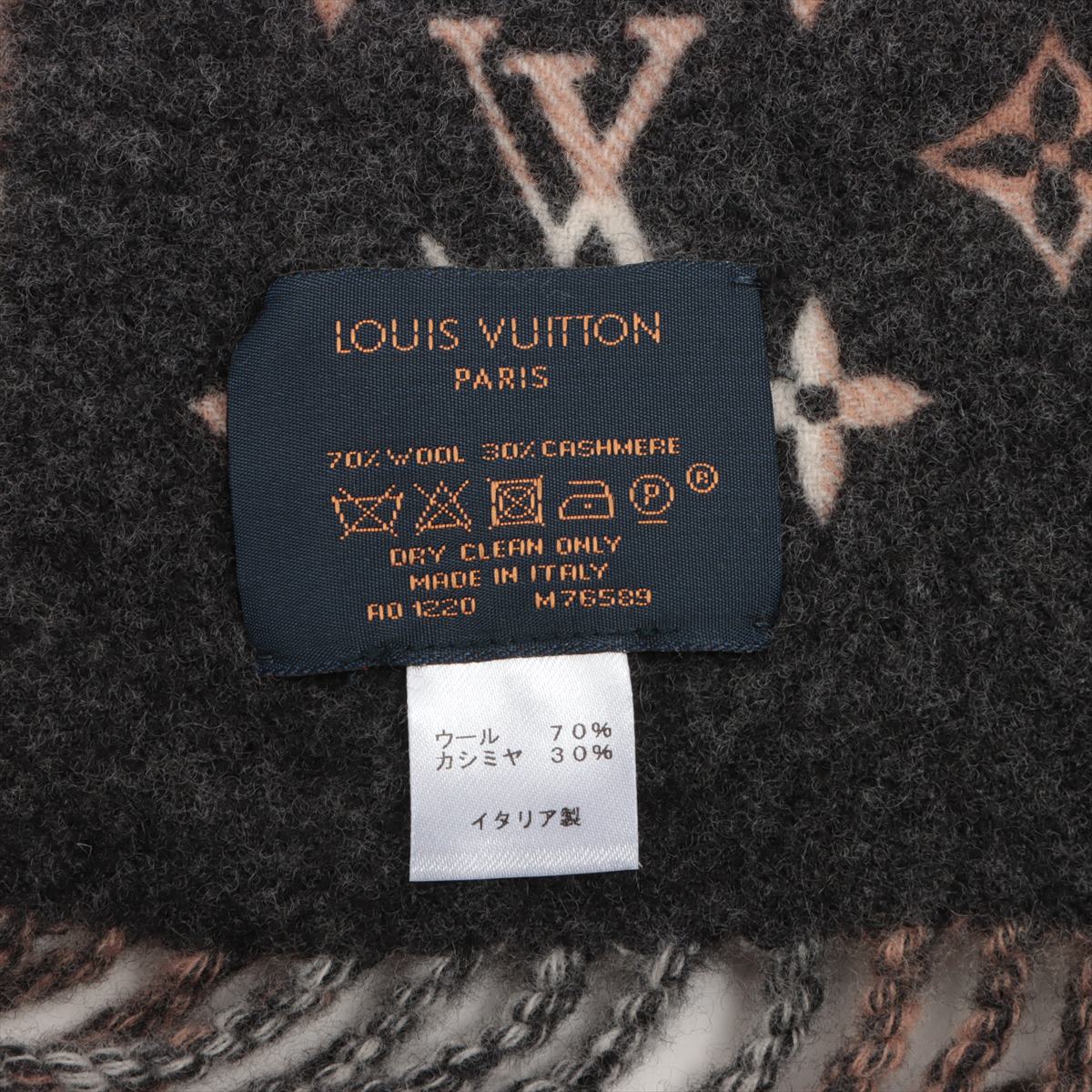 ヴィトン M76589 エシャルプモノグラムチェックブロック AO1220  