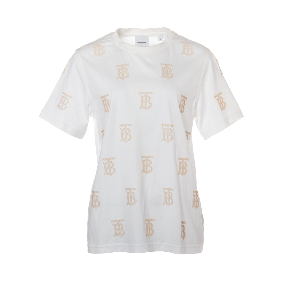 バーバリー ティッシ期 コットン Tシャツ S レディース ホワイト 